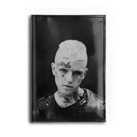 Обложка для автодокументов с принтом Rip Peep в городе Новоалтайск, натуральная кожа |  размер 19,9*13 см; внутри 4 больших “конверта” для документов и один маленький отдел — туда идеально встанут права | Тематика изображения на принте: lil peep | rap | густав ор | лил пип | рэп