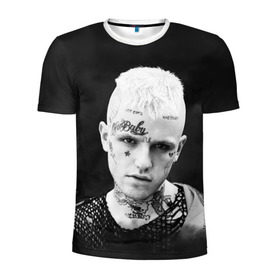 Мужская футболка 3D спортивная с принтом Rip Peep в городе Новоалтайск, 100% полиэстер с улучшенными характеристиками | приталенный силуэт, круглая горловина, широкие плечи, сужается к линии бедра | lil peep | rap | густав ор | лил пип | рэп