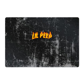 Магнитный плакат 3Х2 с принтом Lil Fire Peep в городе Новоалтайск, Полимерный материал с магнитным слоем | 6 деталей размером 9*9 см | Тематика изображения на принте: lil peep | rap | густав ор | лил пип | рэп