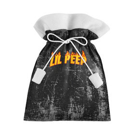 Подарочный 3D мешок с принтом Lil Fire Peep в городе Новоалтайск, 100% полиэстер | Размер: 29*39 см | lil peep | rap | густав ор | лил пип | рэп