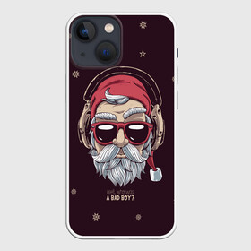 Чехол для iPhone 13 mini Who was a bad boy: в городе Новоалтайск, | | bad | beard | boy | christmas | hipster | new year | santa | борода | дед мороз | новый год | рождество | санта | хипстер