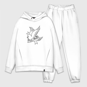 Мужской костюм хлопок OVERSIZE с принтом LIL PEEP. Cry Baby в городе Новоалтайск,  |  | band | bird | cry baby | emo | lil peep | logo | music | musician | rap | swag | whiner | группа | леттеринг | логотип | музыка | музыкант | нытик | птица | рэп | сваг | шрифт | эмо