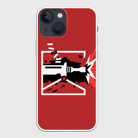 Чехол для iPhone 13 mini с принтом RAINBOW SIX SIEGE TACHANKA в городе Новоалтайск,  |  | cybersport | esports | pro league | r6 | rainbow | rainbow six | siege | six | weapon | армия | боевик | военные | война | игры | киберспорт | логотип | модные | оперативники | оружие | радуга | черный белый | шутер