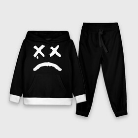 Детский костюм 3D (с толстовкой) с принтом LiL PEEP RIP в городе Новоалтайск,  |  | band | cry baby | emo | lil peep | music | musician | rap | smile | swag | tear | музыка | музыкант | нытик | рэп | сваг | слеза | смайлик | эмо