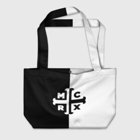 Пляжная сумка 3D с принтом My Chemical Romance в городе Новоалтайск, 100% полиэстер | застегивается на металлическую кнопку; внутренний карман застегивается на молнию. Стенки укреплены специальным мягким материалом, чтобы защитить содержимое от несильных ударов
 | gerard way | mcr | my chemical romance | альтернативный | группа | джерард уэй | май кемикал романс | мкр | мой химический роман | мхр | мцр | панк | поп | поппанк | рок | рэй торо