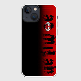 Чехол для iPhone 13 mini с принтом AC MILAN в городе Новоалтайск,  |  | ac milan | fc | fc milan | football | milan | soccer | белый | клуб | красный | милан | спорт | спортивные | фк | футбол | цвет.логотип | черный | эмблема
