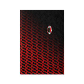 Обложка для паспорта матовая кожа с принтом AC MILAN в городе Новоалтайск, натуральная матовая кожа | размер 19,3 х 13,7 см; прозрачные пластиковые крепления | ac milan | fc | fc milan | football | milan | soccer | белый | клуб | красный | милан | спорт | спортивные | фк | футбол | цвет.логотип | черный | эмблема