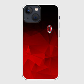 Чехол для iPhone 13 mini с принтом AC MILAN в городе Новоалтайск,  |  | ac milan | fc | fc milan | football | milan | soccer | белый | клуб | красный | милан | спорт | спортивные | фк | футбол | цвет.логотип | черный | эмблема