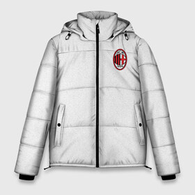 Мужская зимняя куртка 3D с принтом AC MILAN в городе Новоалтайск, верх — 100% полиэстер; подкладка — 100% полиэстер; утеплитель — 100% полиэстер | длина ниже бедра, свободный силуэт Оверсайз. Есть воротник-стойка, отстегивающийся капюшон и ветрозащитная планка. 

Боковые карманы с листочкой на кнопках и внутренний карман на молнии. | ac milan | fc | fc milan | football | milan | soccer | белый | клуб | красный | милан | спорт | спортивные | фк | футбол | цвет.логотип | черный | эмблема