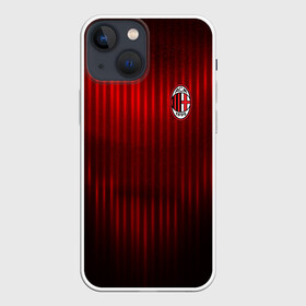 Чехол для iPhone 13 mini с принтом AC MILAN в городе Новоалтайск,  |  | ac milan | fc | fc milan | football | milan | soccer | белый | клуб | красный | милан | спорт | спортивные | фк | футбол | цвет.логотип | черный | эмблема
