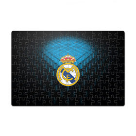 Пазл магнитный 126 элементов с принтом Real Madrid 2018 Original в городе Новоалтайск, полимерный материал с магнитным слоем | 126 деталей, размер изделия —  180*270 мм | emirates | fc | real madrid | геометрия | реал мадрид | футбольный клуб | эмблема