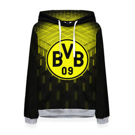 Женская толстовка 3D с принтом FC Borussia 2018 Original в городе Новоалтайск, 100% полиэстер  | двухслойный капюшон со шнурком для регулировки, мягкие манжеты на рукавах и по низу толстовки, спереди карман-кенгуру с мягким внутренним слоем. | боруссия | дортмунд