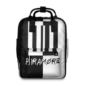 Женский рюкзак 3D с принтом Paramore в городе Новоалтайск, 100% полиэстер | лямки с регулируемой длиной, сверху ручки, чтобы рюкзак нести как сумку. Основное отделение закрывается на молнию, как и внешний карман. Внутри два дополнительных кармана, один из которых закрывается на молнию. По бокам два дополнительных кармашка, куда поместится маленькая бутылочка
 | Тематика изображения на принте: paramore | альтернативный | группа | джош фарро | зак фарро | панк | панкрок | пара море | парамор | парамора | параморе | парморе | поп | поппанк | попрок | рок | тейлор йорк | хейли уильямс