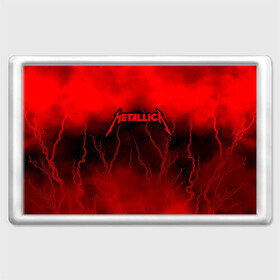 Магнит 45*70 с принтом Metallica в городе Новоалтайск, Пластик | Размер: 78*52 мм; Размер печати: 70*45 | Тематика изображения на принте: metallica | группа | джеймс хэтфилд | кирк хэмметт | ларс ульрих | метал | металика | металлика | миталика | музыка | роберт трухильо | рок | трэш | трэшметал | хард | хардрок | хеви | хевиметал