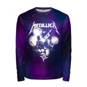 Мужской лонгслив 3D с принтом Metallica в городе Новоалтайск, 100% полиэстер | длинные рукава, круглый вырез горловины, полуприлегающий силуэт | metallica | группа | джеймс хэтфилд | кирк хэмметт | ларс ульрих | метал | металика | металлика | миталика | музыка | роберт трухильо | рок | трэш | трэшметал | хард | хардрок | хеви | хевиметал