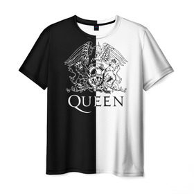 Мужская футболка 3D с принтом Queen в городе Новоалтайск, 100% полиэфир | прямой крой, круглый вырез горловины, длина до линии бедер | paul rodgers | queen | quen | брайан мэй | глэм | группа | джон дикон | квин | королева | куин | меркури | меркьюри | мэркури | поп | роджер тейлор | рок | фредди | фреди | хард | хардрок