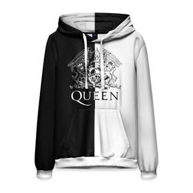 Мужская толстовка 3D с принтом Queen в городе Новоалтайск, 100% полиэстер | двухслойный капюшон со шнурком для регулировки, мягкие манжеты на рукавах и по низу толстовки, спереди карман-кенгуру с мягким внутренним слоем. | paul rodgers | queen | quen | брайан мэй | глэм | группа | джон дикон | квин | королева | куин | меркури | меркьюри | мэркури | поп | роджер тейлор | рок | фредди | фреди | хард | хардрок