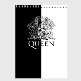 Скетчбук с принтом Queen в городе Новоалтайск, 100% бумага
 | 48 листов, плотность листов — 100 г/м2, плотность картонной обложки — 250 г/м2. Листы скреплены сверху удобной пружинной спиралью | paul rodgers | queen | quen | брайан мэй | глэм | группа | джон дикон | квин | королева | куин | меркури | меркьюри | мэркури | поп | роджер тейлор | рок | фредди | фреди | хард | хардрок