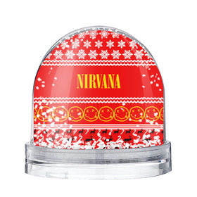 Снежный шар с принтом Праздничный Nirvana в городе Новоалтайск, Пластик | Изображение внутри шара печатается на глянцевой фотобумаге с двух сторон | cobain | kurt | nirvana | альтернативный | гранж | группа | дональд | знак | кобейн | красный | курт | музыка | музыкант | надпись | нервана | нирвана | новогодний | новоселич | новый год | певец | праздник