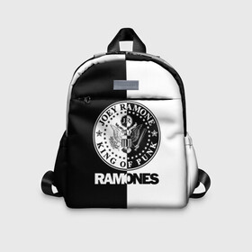 Детский рюкзак 3D с принтом Ramones в городе Новоалтайск, 100% полиэстер | лямки с регулируемой длиной, сверху петелька, чтобы рюкзак можно было повесить на вешалку. Основное отделение закрывается на молнию, как и внешний карман. Внутри дополнительный карман. По бокам два дополнительных кармашка | ramone | ramones | группа | джонни | джоуи | ди ди томми | марки | панк | поп | раманес | раманэс | рамон | рамонес | рамонэс | рамоун | рамоунз | рамоунс | рок | хард | хардрок