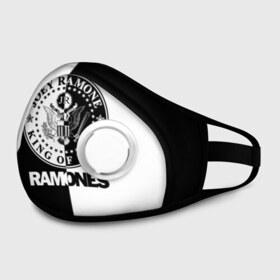 Маска из неопрена с принтом Ramones в городе Новоалтайск, неопрен 100% | Форма огибающая нос. Резинки для ушей с дополнительной резинкой на затылке. Клапан для выдоха для активного дыхания при занятиях спортом. Эластичный материал маски и окантовки для лучшего растяжения и прилегания маски.  | Тематика изображения на принте: ramone | ramones | группа | джонни | джоуи | ди ди томми | марки | панк | поп | раманес | раманэс | рамон | рамонес | рамонэс | рамоун | рамоунз | рамоунс | рок | хард | хардрок