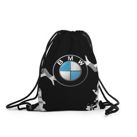Рюкзак-мешок 3D с принтом BMW 2018 Creative в городе Новоалтайск, 100% полиэстер | плотность ткани — 200 г/м2, размер — 35 х 45 см; лямки — толстые шнурки, застежка на шнуровке, без карманов и подкладки | Тематика изображения на принте: bmw | автомобильные | бмв | машины