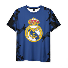 Мужская футболка 3D с принтом Real Madrid 2018 Original в городе Новоалтайск, 100% полиэфир | прямой крой, круглый вырез горловины, длина до линии бедер | fc | real madrid | реал мадрид | спорт | спортивные | фк | футбол | футбольный клуб