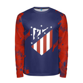 Мужской лонгслив 3D с принтом Atletico Madrid 2018 Original в городе Новоалтайск, 100% полиэстер | длинные рукава, круглый вырез горловины, полуприлегающий силуэт | atletico madrid | fc | атлетико мадрид | спорт | спортивные | фк | футбол | футбольный клуб