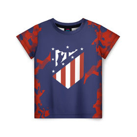 Детская футболка 3D с принтом Atletico Madrid 2018 Original в городе Новоалтайск, 100% гипоаллергенный полиэфир | прямой крой, круглый вырез горловины, длина до линии бедер, чуть спущенное плечо, ткань немного тянется | Тематика изображения на принте: atletico madrid | fc | атлетико мадрид | спорт | спортивные | фк | футбол | футбольный клуб