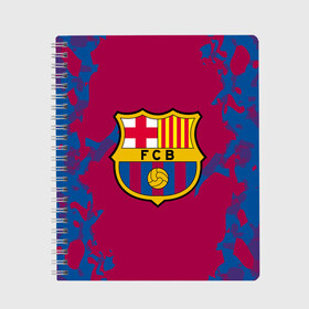 Тетрадь с принтом FC Barca 2018 Original в городе Новоалтайск, 100% бумага | 48 листов, плотность листов — 60 г/м2, плотность картонной обложки — 250 г/м2. Листы скреплены сбоку удобной пружинной спиралью. Уголки страниц и обложки скругленные. Цвет линий — светло-серый
 | fc | fc barcelona | fcb | барселона | спорт | спортивные | фк | футбол | футбольный клуб