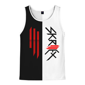 Мужская майка 3D с принтом Skrillex в городе Новоалтайск, 100% полиэстер | круглая горловина, приталенный силуэт, длина до линии бедра. Пройма и горловина окантованы тонкой бейкой | john | moore | skrilex | skrillex | sonny | twipz | бростеп | джон | диджей | композитор | музыкант | мур | продюсер | скрайлекс | скрайллекс | скрилекс | скриллекс | сонни | хаус | электро