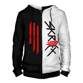 Мужская толстовка 3D на молнии с принтом Skrillex в городе Новоалтайск, 100% полиэстер | длина до линии бедра, манжеты и пояс оформлены мягкой тканевой резинкой, двухслойный капюшон со шнурком для регулировки, спереди молния, по бокам два кармана | john | moore | skrilex | skrillex | sonny | twipz | бростеп | джон | диджей | композитор | музыкант | мур | продюсер | скрайлекс | скрайллекс | скрилекс | скриллекс | сонни | хаус | электро