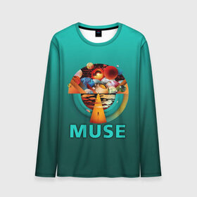Мужской лонгслив 3D с принтом Muse в городе Новоалтайск, 100% полиэстер | длинные рукава, круглый вырез горловины, полуприлегающий силуэт | 