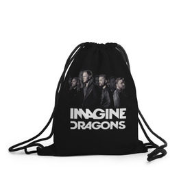 Рюкзак-мешок 3D с принтом Группа Imagine Dragons в городе Новоалтайск, 100% полиэстер | плотность ткани — 200 г/м2, размер — 35 х 45 см; лямки — толстые шнурки, застежка на шнуровке, без карманов и подкладки | Тематика изображения на принте: альтернативный | американская | группа | драгонс | имеджин | инди | индирок | поп | рок | электроник