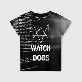 Детская футболка 3D с принтом Wath dogs 2 Хакер в городе Новоалтайск, 100% гипоаллергенный полиэфир | прямой крой, круглый вырез горловины, длина до линии бедер, чуть спущенное плечо, ткань немного тянется | game | wath dogs 2 | город | девушка | дрон | игры | компьютеры | маркус | пистолет | телефон | технологии | хакер