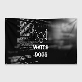 Флаг-баннер с принтом Wath dogs 2 Хакер в городе Новоалтайск, 100% полиэстер | размер 67 х 109 см, плотность ткани — 95 г/м2; по краям флага есть четыре люверса для крепления | game | wath dogs 2 | город | девушка | дрон | игры | компьютеры | маркус | пистолет | телефон | технологии | хакер
