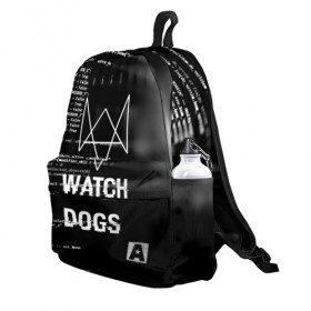Рюкзак 3D с принтом Wath dogs 2 Хакер в городе Новоалтайск, 100% полиэстер | лямки с регулируемой длиной, сверху петелька, чтобы рюкзак можно было повесить на вешалку. Основное отделение закрывается на молнию, как и внешний карман. Внутри два дополнительных кармана, один из которых закрывается на молнию. По бокам два дополнительных кармашка | Тематика изображения на принте: game | wath dogs 2 | город | девушка | дрон | игры | компьютеры | маркус | пистолет | телефон | технологии | хакер