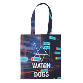 Сумка 3D повседневная с принтом Watch Dogs в городе Новоалтайск, 100% полиэстер | Плотность: 200 г/м2; Размер: 34×35 см; Высота лямок: 30 см | game | wath dogs 2 | город | девушка | дрон | игры | компьютеры | пистолет | телефон | технологии | хакер