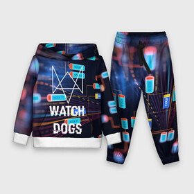 Детский костюм 3D (с толстовкой) с принтом Watch Dogs в городе Новоалтайск,  |  | game | wath dogs 2 | город | девушка | дрон | игры | компьютеры | пистолет | телефон | технологии | хакер
