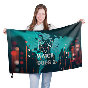 Флаг 3D с принтом Watch Dogs 2 NETWORK HACK в городе Новоалтайск, 100% полиэстер | плотность ткани — 95 г/м2, размер — 67 х 109 см. Принт наносится с одной стороны | game | wath dogs 2 | город | девушка | дрон | игры | компьютеры | пистолет | телефон | технологии | хакер