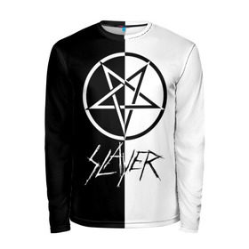Мужской лонгслив 3D с принтом Slayer в городе Новоалтайск, 100% полиэстер | длинные рукава, круглый вырез горловины, полуприлегающий силуэт | slayer | группа | гэри холт | керри кинг | метал | музыка | пентаграмма | песни | пол бостаф | рок | слаер | слайер | слеар | слеер | слейр | слеяр | том арайа | трэш | тяжелый | хеви