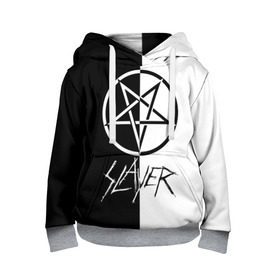 Детская толстовка 3D с принтом Slayer в городе Новоалтайск, 100% полиэстер | двухслойный капюшон со шнурком для регулировки, мягкие манжеты на рукавах и по низу толстовки, спереди карман-кенгуру с мягким внутренним слоем | slayer | группа | гэри холт | керри кинг | метал | музыка | пентаграмма | песни | пол бостаф | рок | слаер | слайер | слеар | слеер | слейр | слеяр | том арайа | трэш | тяжелый | хеви