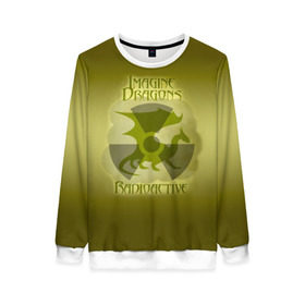 Женский свитшот 3D с принтом Imagine Dragons, Radioactive в городе Новоалтайск, 100% полиэстер с мягким внутренним слоем | круглый вырез горловины, мягкая резинка на манжетах и поясе, свободная посадка по фигуре | альтернативный | американская | группа | драгонс | имеджин | инди | индирок | поп | рок | электроник