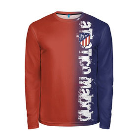 Мужской лонгслив 3D с принтом Atletico Madrid 2018 Original в городе Новоалтайск, 100% полиэстер | длинные рукава, круглый вырез горловины, полуприлегающий силуэт | атлетико мадрид | эмблема