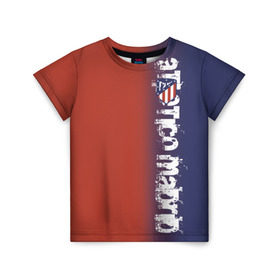 Детская футболка 3D с принтом Atletico Madrid 2018 Original в городе Новоалтайск, 100% гипоаллергенный полиэфир | прямой крой, круглый вырез горловины, длина до линии бедер, чуть спущенное плечо, ткань немного тянется | Тематика изображения на принте: атлетико мадрид | эмблема