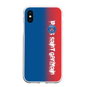 Чехол для iPhone XS Max матовый с принтом PSG 2018 Original в городе Новоалтайск, Силикон | Область печати: задняя сторона чехла, без боковых панелей | fc | fly emirates | paris | psg | лого | париж | псж | спорт | спортивные | фк | футбольный клуб