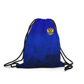 Рюкзак-мешок 3D с принтом RUSSIA SPORT в городе Новоалтайск, 100% полиэстер | плотность ткани — 200 г/м2, размер — 35 х 45 см; лямки — толстые шнурки, застежка на шнуровке, без карманов и подкладки | russia | белый | болельщик | герб | двуглавый орел | корона | красный | лошадь | модные | надписи | орел | патриот | россия | синий | спорт | спортивные | триколор | униформа | фанат | цвет