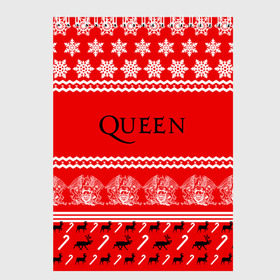 Скетчбук с принтом Праздничный Queen в городе Новоалтайск, 100% бумага
 | 48 листов, плотность листов — 100 г/м2, плотность картонной обложки — 250 г/м2. Листы скреплены сверху удобной пружинной спиралью | paul rodg | queen | quen | брайан мэй | глэм | группа | джон дикон | знак | квин | королева | красный | куин | меркури | меркьюри | мэркури | надпись | новогодний | новый год | поп | праздник | роджер тейлор