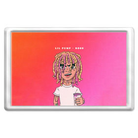 Магнит 45*70 с принтом Lil Pump Boss в городе Новоалтайск, Пластик | Размер: 78*52 мм; Размер печати: 70*45 | hip hop | hiphop | lil pump | mc | rap | газзи гарсия | зачитал | клауд | клауд рэп | лил памп | лили | мс | памп | реп | репер | речитатив | рэп | рэпер | трэп | хип | хип хоп | хипхоп | хоп