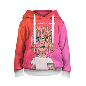 Детская толстовка 3D с принтом Lil Pump Boss в городе Новоалтайск, 100% полиэстер | двухслойный капюшон со шнурком для регулировки, мягкие манжеты на рукавах и по низу толстовки, спереди карман-кенгуру с мягким внутренним слоем | hip hop | hiphop | lil pump | mc | rap | газзи гарсия | зачитал | клауд | клауд рэп | лил памп | лили | мс | памп | реп | репер | речитатив | рэп | рэпер | трэп | хип | хип хоп | хипхоп | хоп